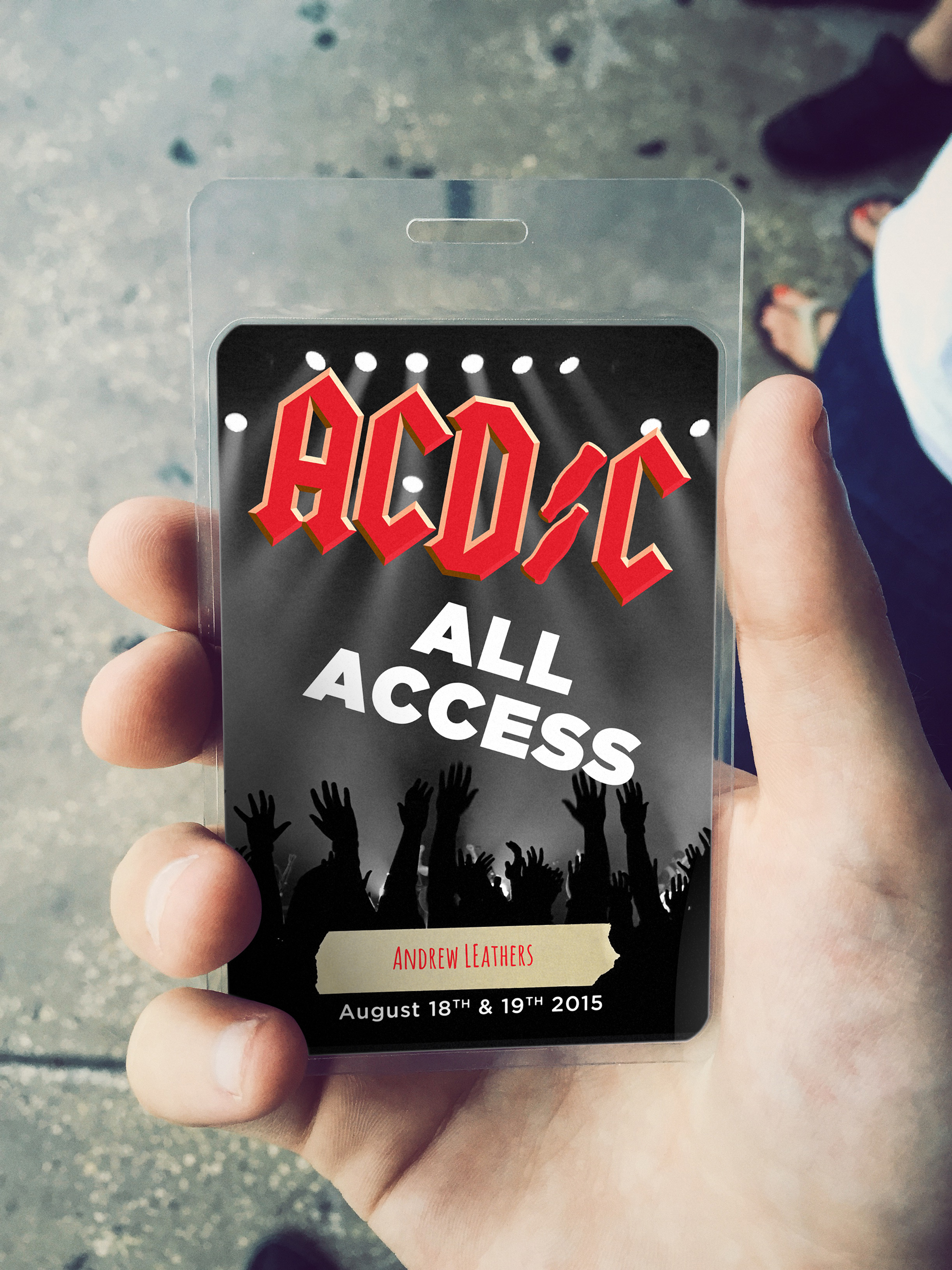 AC/DC VIP pass