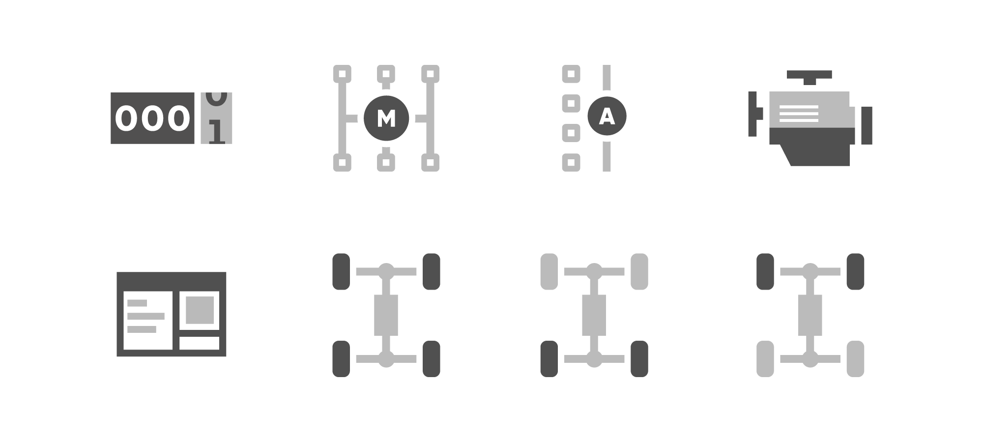 Vehicle Detail Page Icons