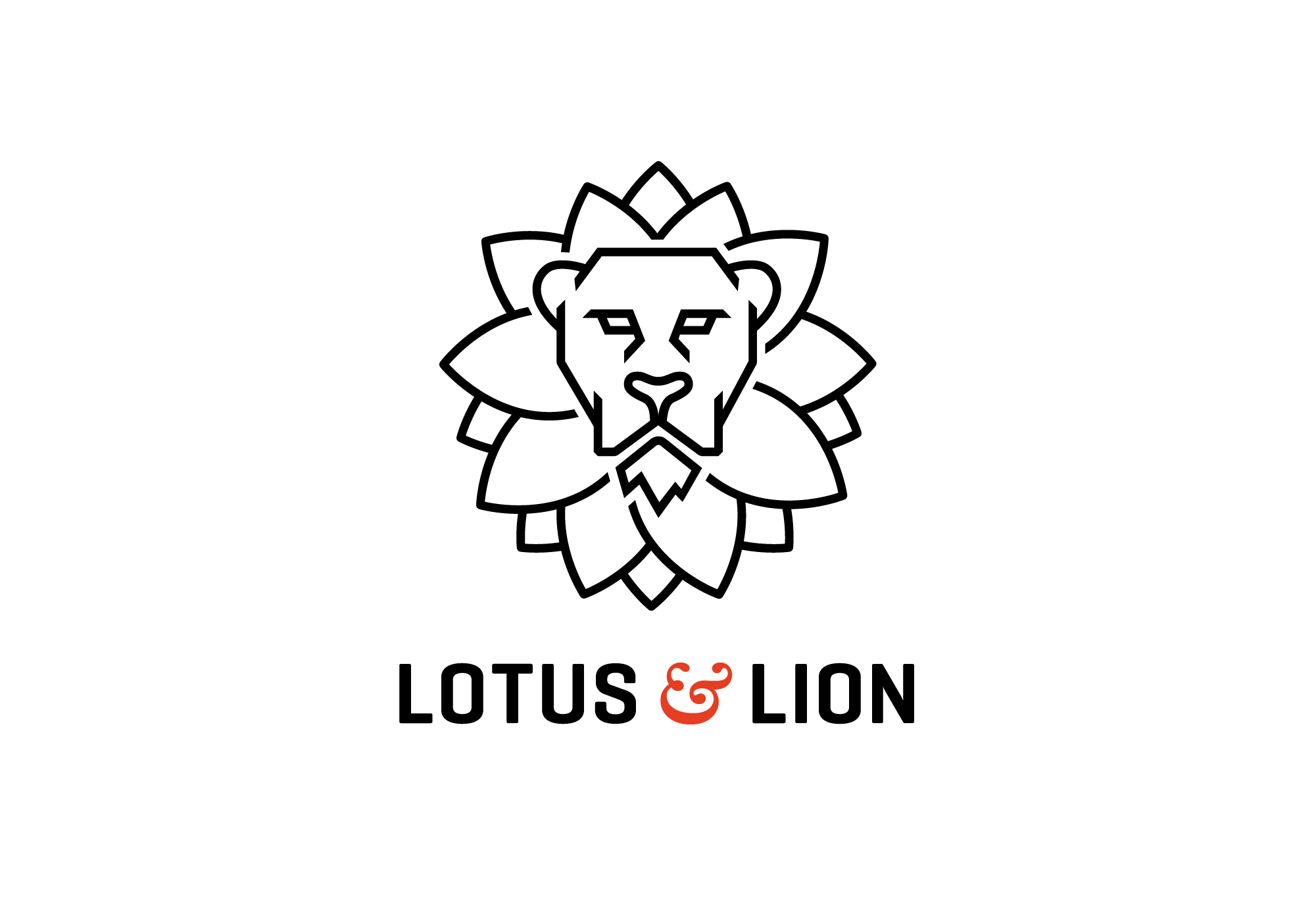 Lotus & Lion Logo