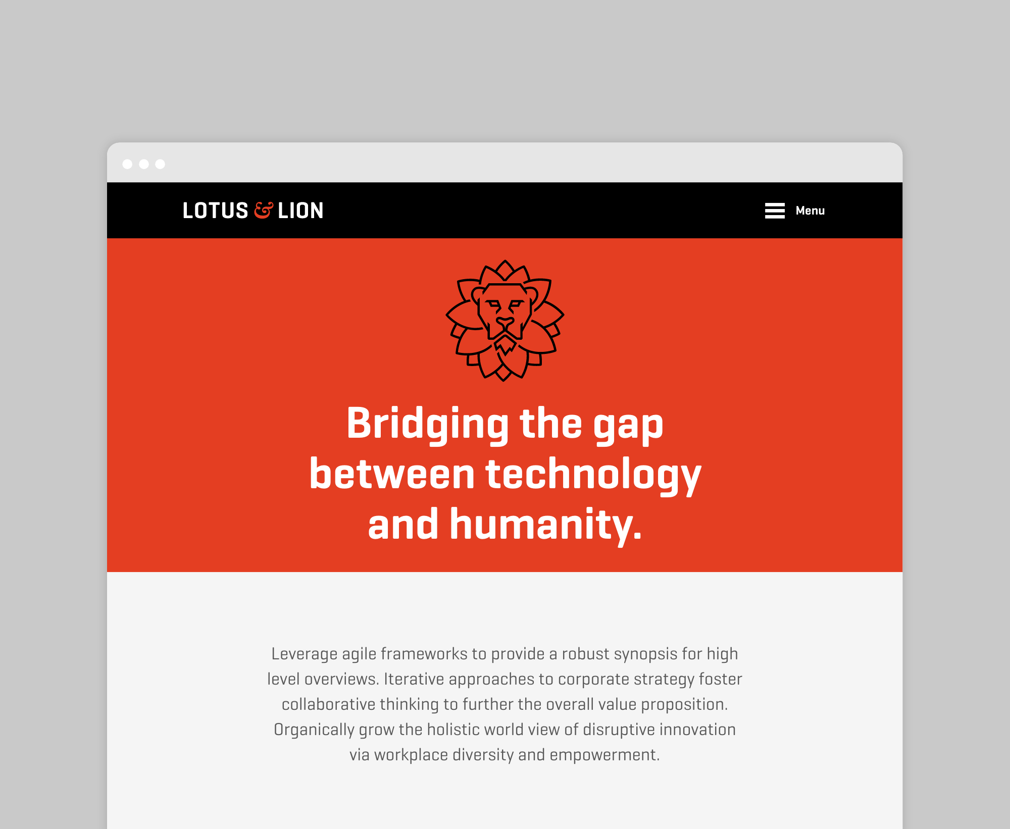 Lotus & Lion Website